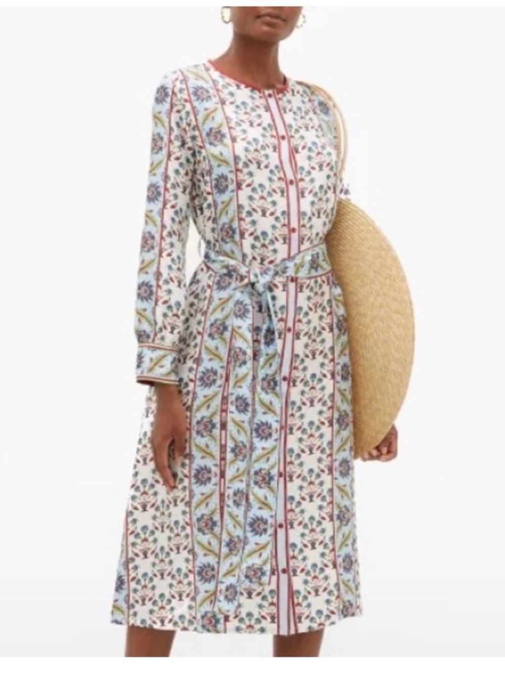 D'Ascoli Silk Shirtdress Button down
Small S Floral stripes - Picture 2 of 15